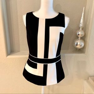 WHBM Top Sleeveless Blouse Fitted Shirt